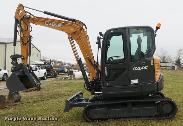 image for item DB8914 2017 Case CX60C mini excavator