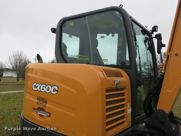 image for item DB8914 2017 Case CX60C mini excavator