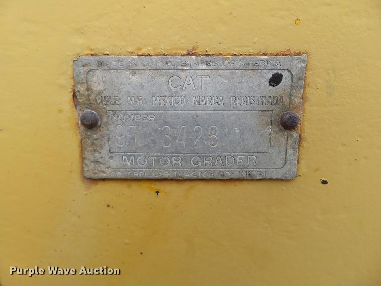 image for item DC4697 Caterpillar 212 rigid frame motor grader