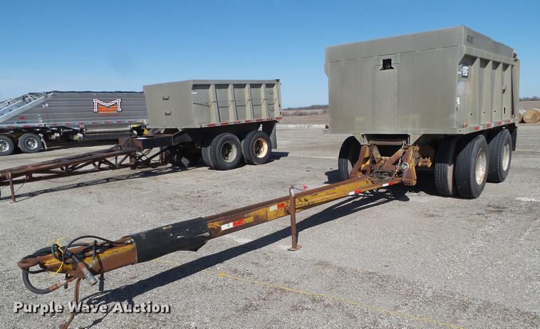 image for item DZ9292 1980 Brady end dump pup trailer