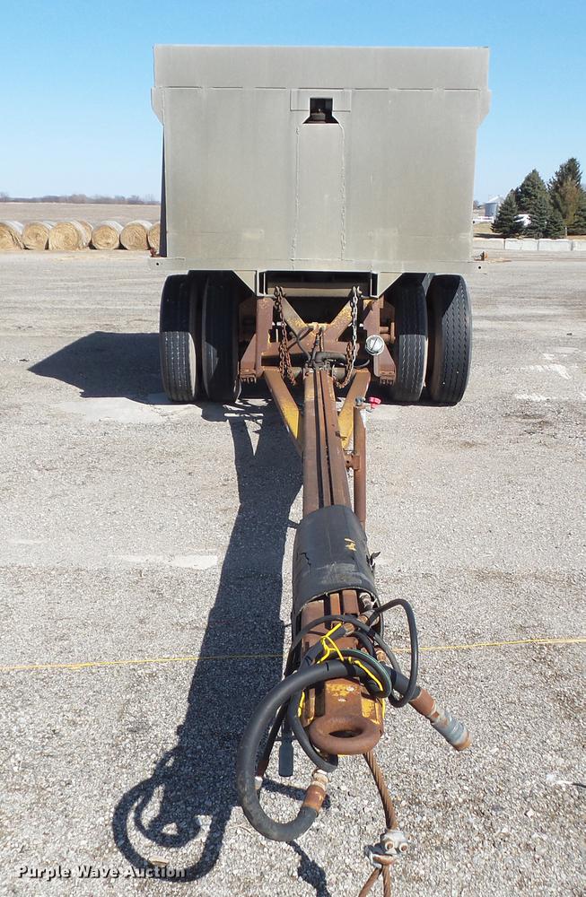 image for item DZ9292 1980 Brady end dump pup trailer