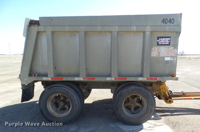 image for item DZ9292 1980 Brady end dump pup trailer
