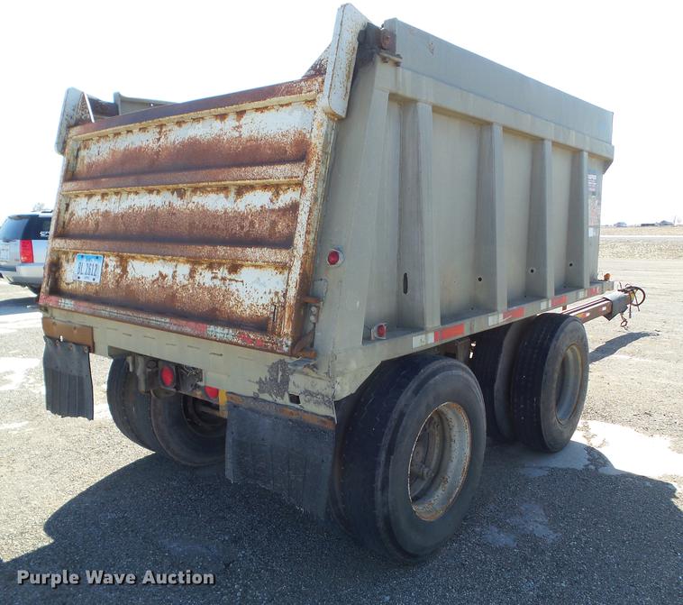 image for item DZ9292 1980 Brady end dump pup trailer