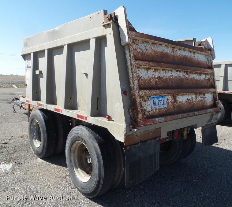 image for item DZ9292 1980 Brady end dump pup trailer