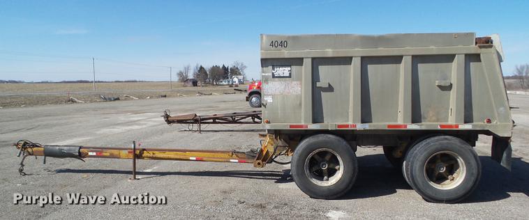 image for item DZ9292 1980 Brady end dump pup trailer
