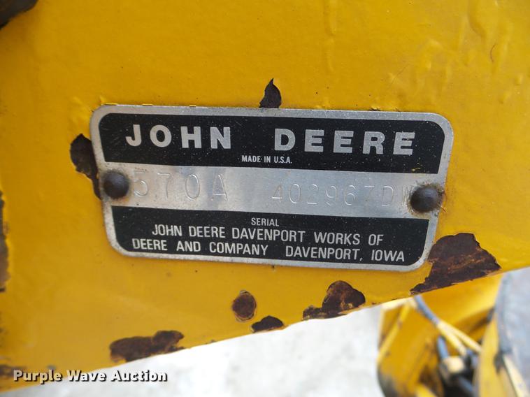 image for item EJ9000 John Deere 570A motor grader
