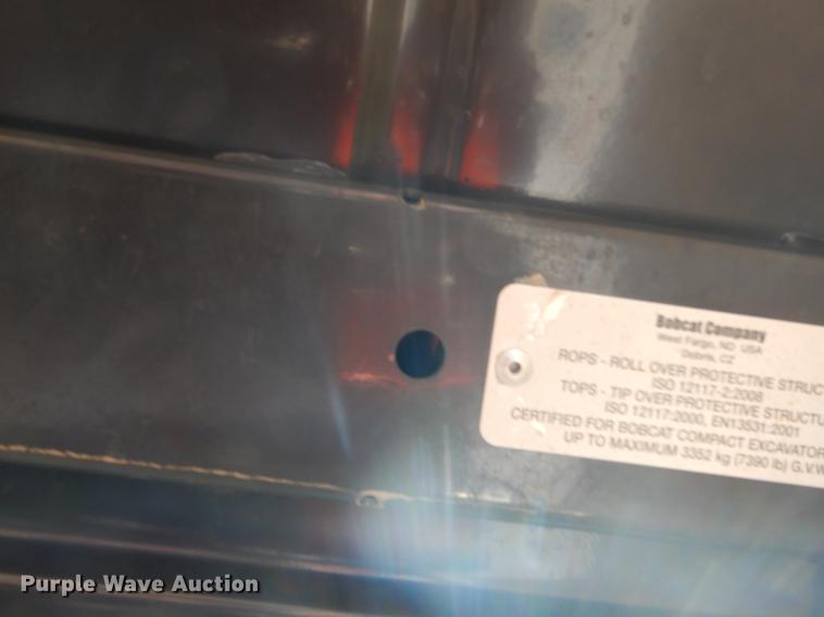 image for item ER9417 2014 Bobcat E26 mini excavator