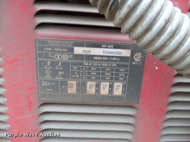 image for item EW9905 Lincoln DC-600 welder