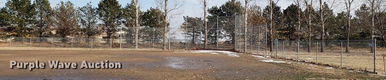 image for item AV9314 Ball field chain link fence and backstop