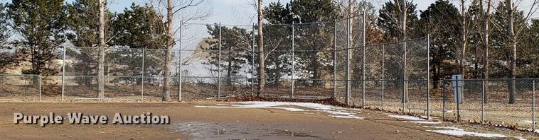image for item AV9314 Ball field chain link fence and backstop