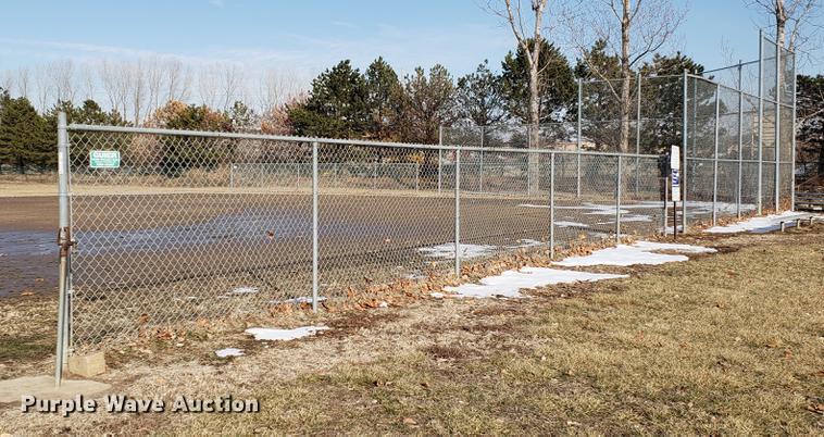 image for item AV9314 Ball field chain link fence and backstop