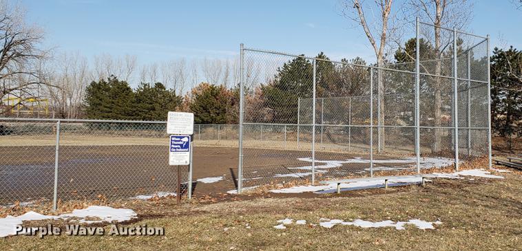 image for item AV9314 Ball field chain link fence and backstop