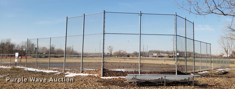 image for item AV9314 Ball field chain link fence and backstop