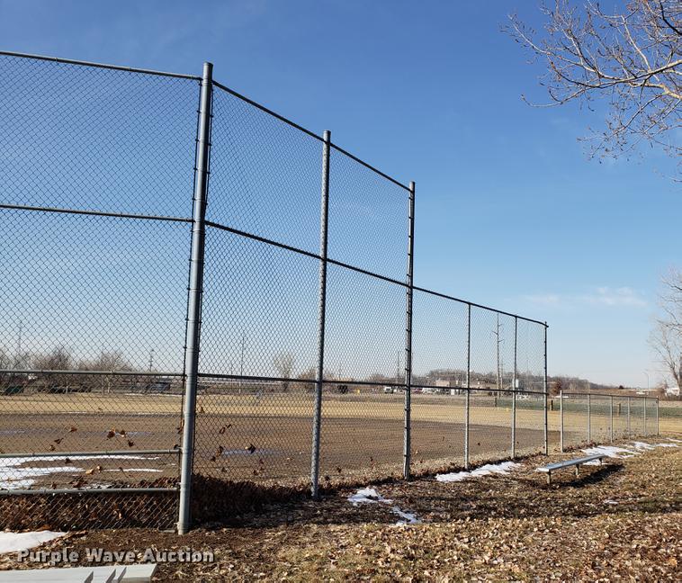 image for item AV9314 Ball field chain link fence and backstop