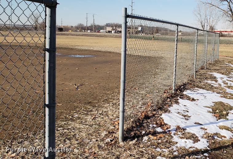 image for item AV9314 Ball field chain link fence and backstop