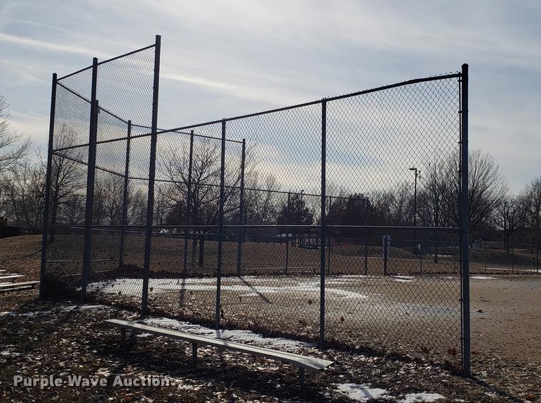 image for item AV9314 Ball field chain link fence and backstop