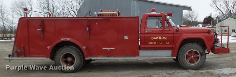 image for item DC1235 1974 Ford F700 fire truck