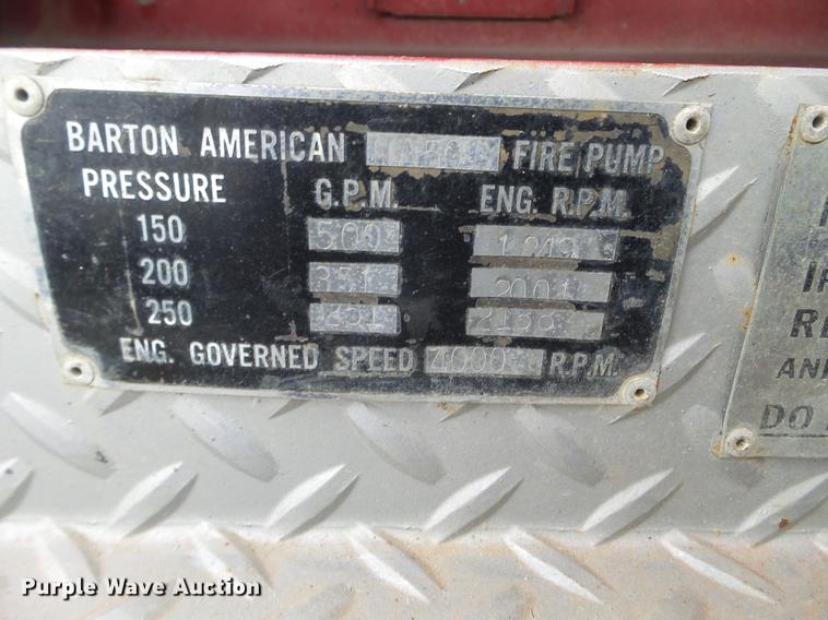 image for item DC1235 1974 Ford F700 fire truck