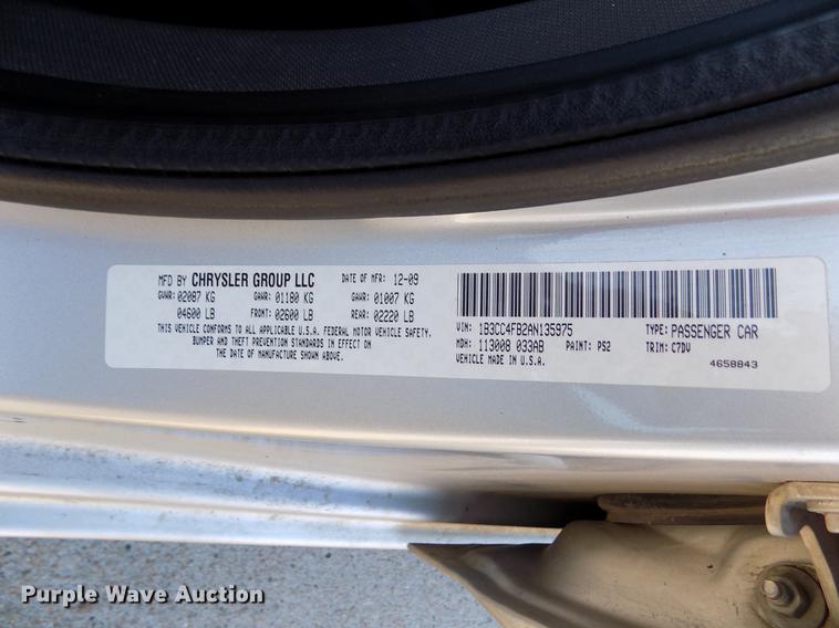 image for item DE0453 2010 Dodge Avenger SXT