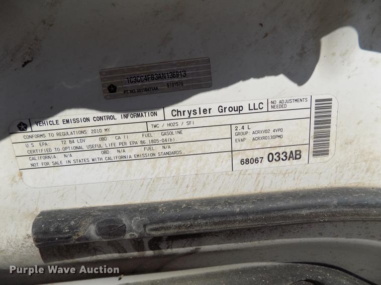 image for item DE0454 2010 Chrysler Sebring Touring