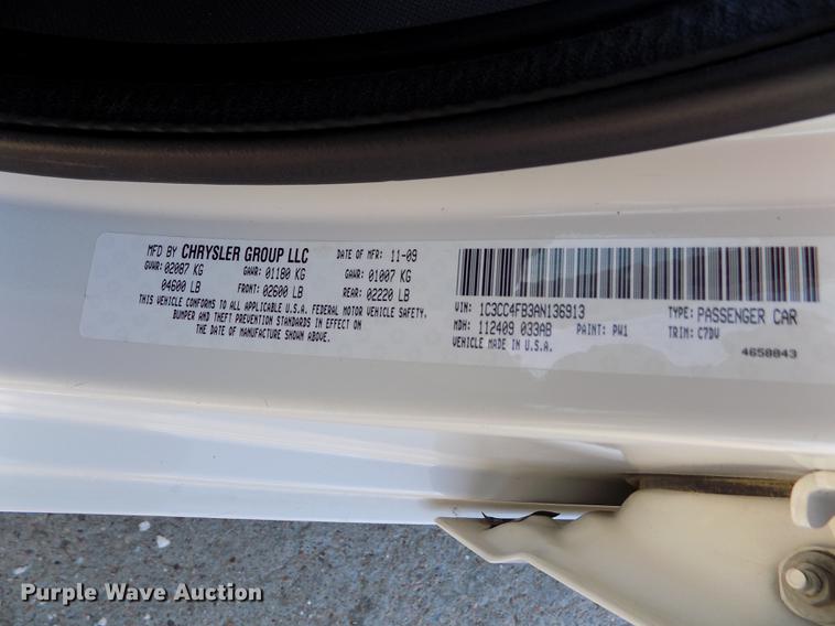 image for item DE0454 2010 Chrysler Sebring Touring