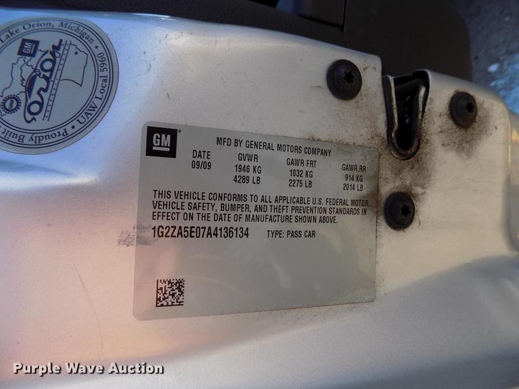 image for item DE0455 2010 Pontiac G6