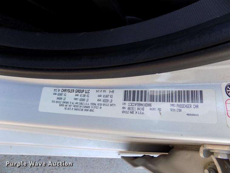 image for item DE0456 2010 Chrysler Sebring Touring