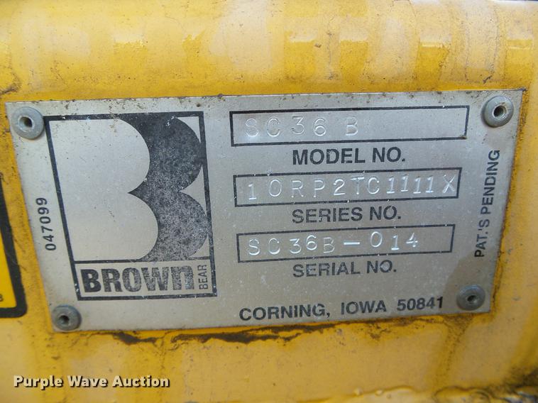 image for item DF2938 Brown Bear SC36B compost aerator attachment