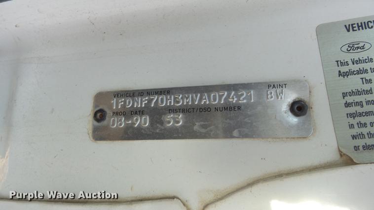 image for item DG2837 1991 Ford F700 dump truck