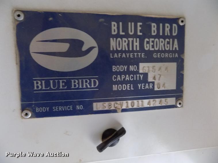 image for item DY9208 2004 International 3800 school bus