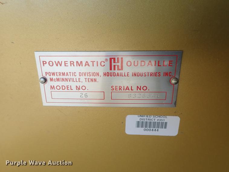 image for item EM9475 Powermatic 26 shaper
