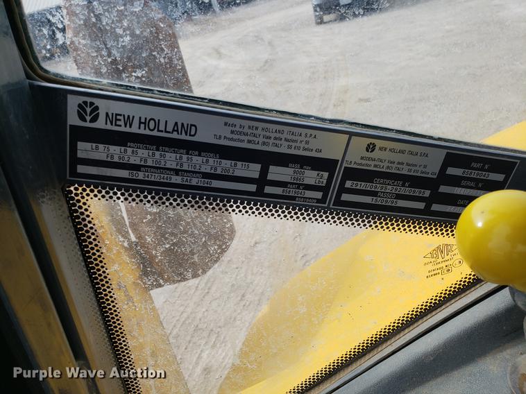 image for item EN9751 2001 New Holland LB90 backhoe