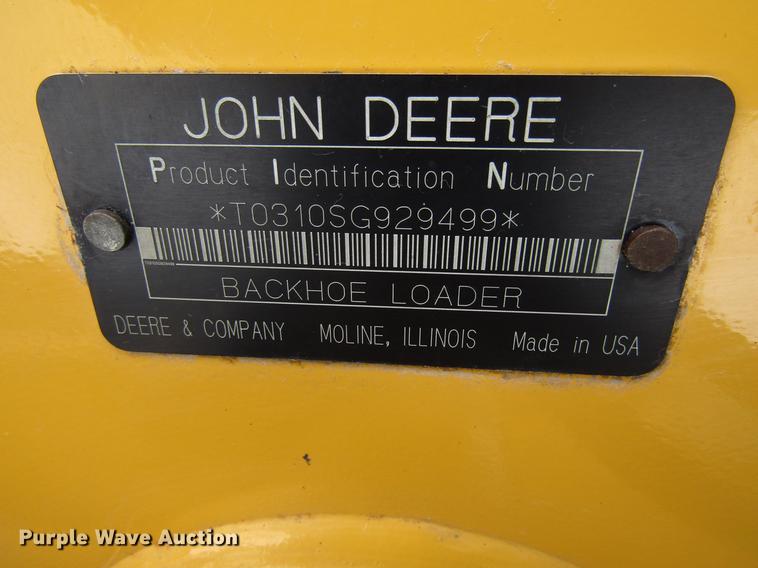 image for item EU9579 2004 John Deere 310SG backhoe