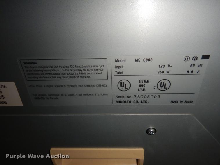 image for item FQ9136 Minolta MS6000 microfilm machine