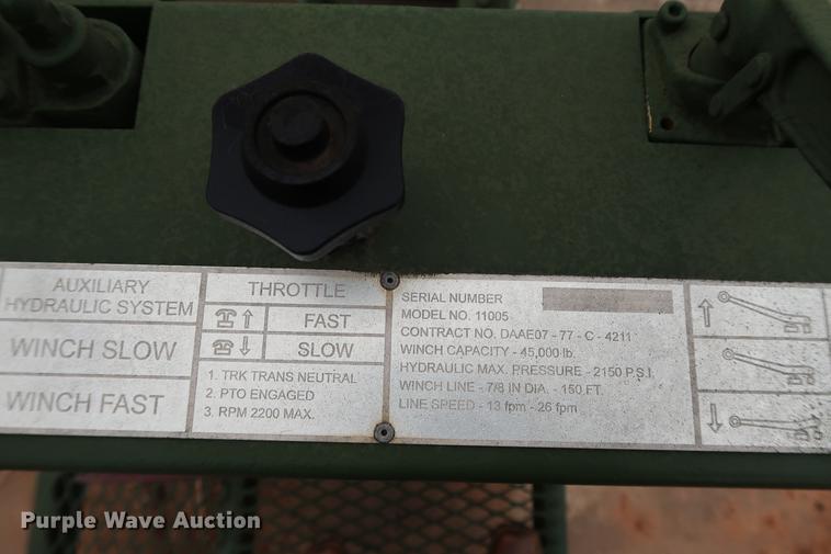 image for item FQ9185 Tulsa 11005/45BDX1L1D winch