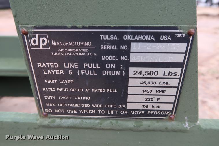 image for item FQ9185 Tulsa 11005/45BDX1L1D winch