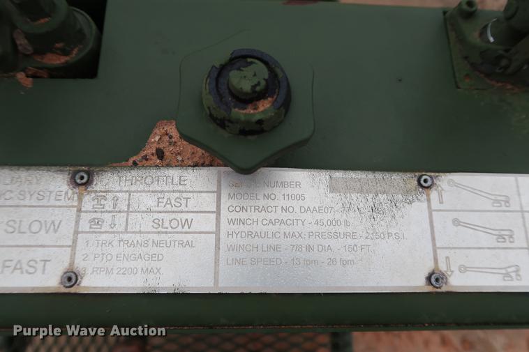 image for item FQ9186 Tulsa 11005/45BDX1L1D winch