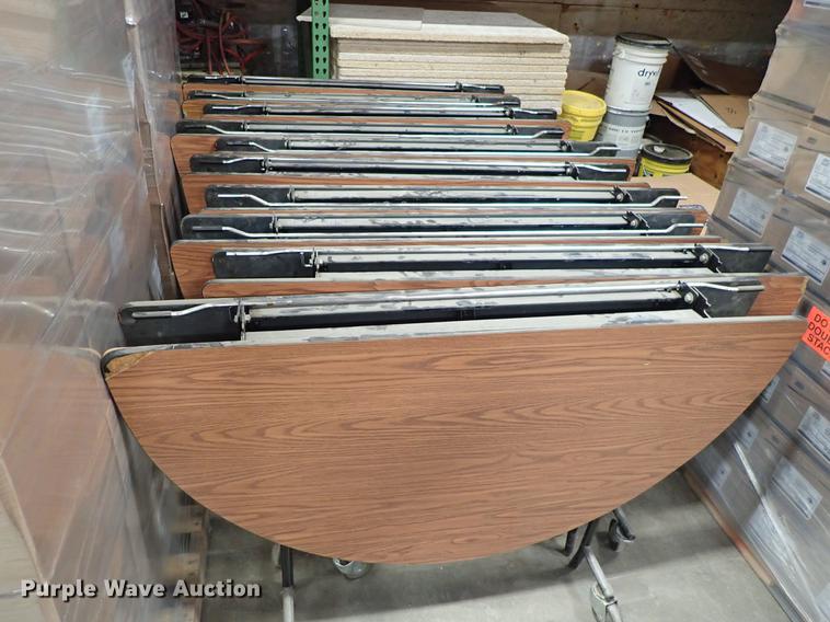 image for item G1558 (9) folding round tables