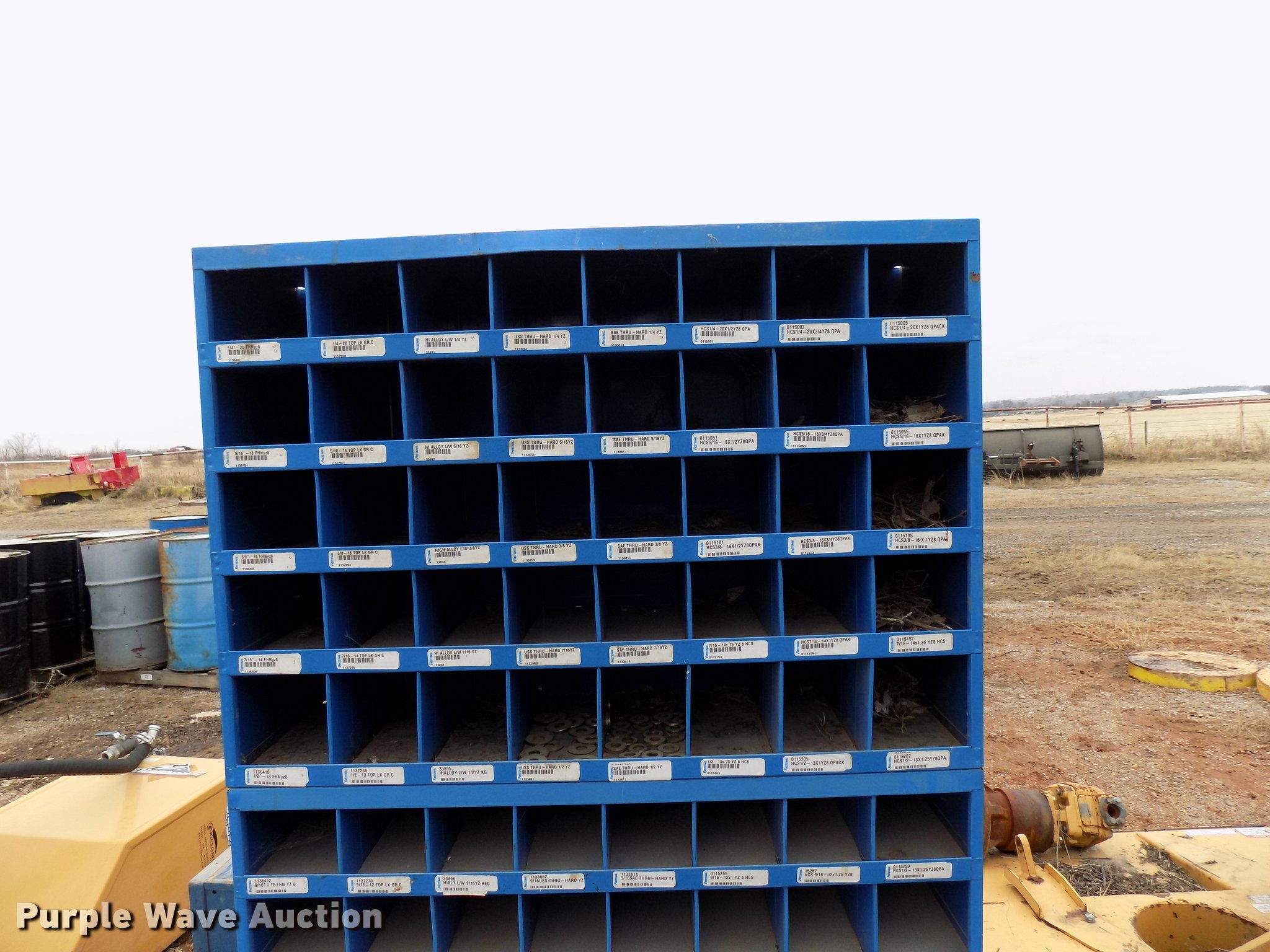 Fastenal bulk bin system in Noble, OK Item FQ9214 sold Purple Wave