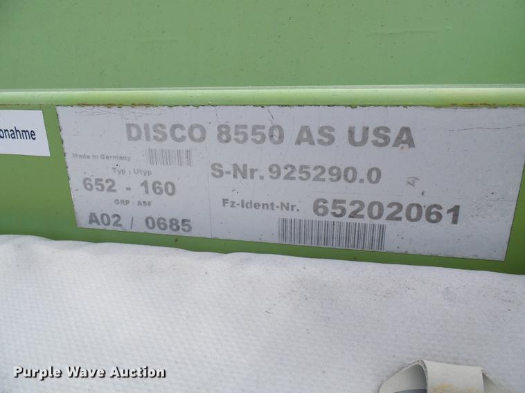 image for item DB2151 2001 Claas Disco triple disc mower