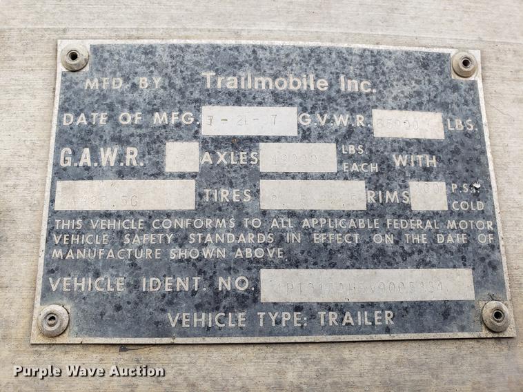 image for item AV9324 1997 Trailmobile dry van trailer