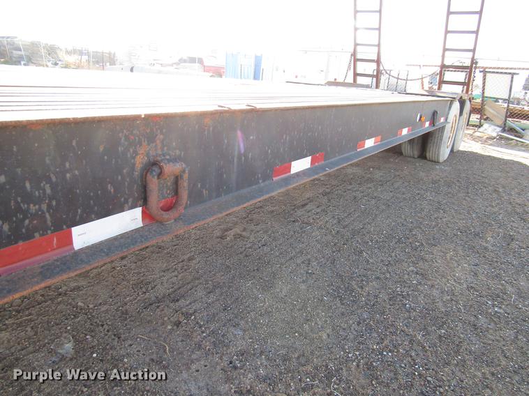 image for item DB6925 1975 Fruehauf drop deck equipment trailer