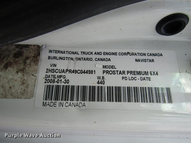 image for item DB6963 2009 International ProStar semi truck