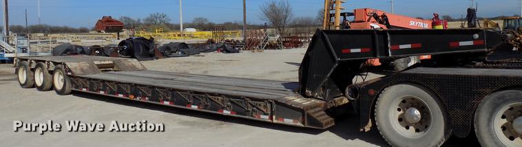 image for item DD3587 1985 Williams lowboy equipment trailer