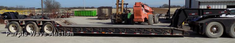 image for item DD3587 1985 Williams lowboy equipment trailer
