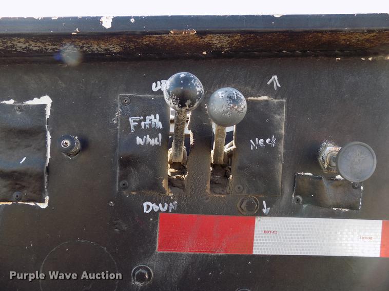 image for item DD3587 1985 Williams lowboy equipment trailer