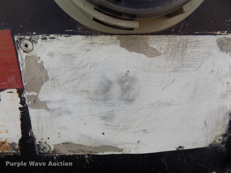 image for item DD3587 1985 Williams lowboy equipment trailer