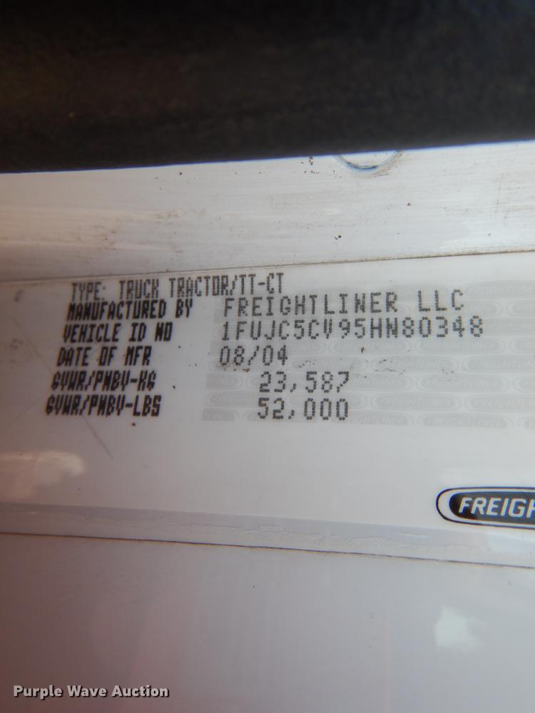 image for item DE6000 2005 Freightliner Business Class M2 semi truck