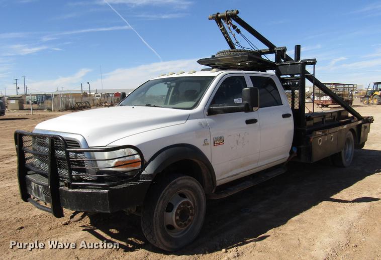 image for item DB6921 2011 Dodge Ram 5500 Crew Cab flatbed truck