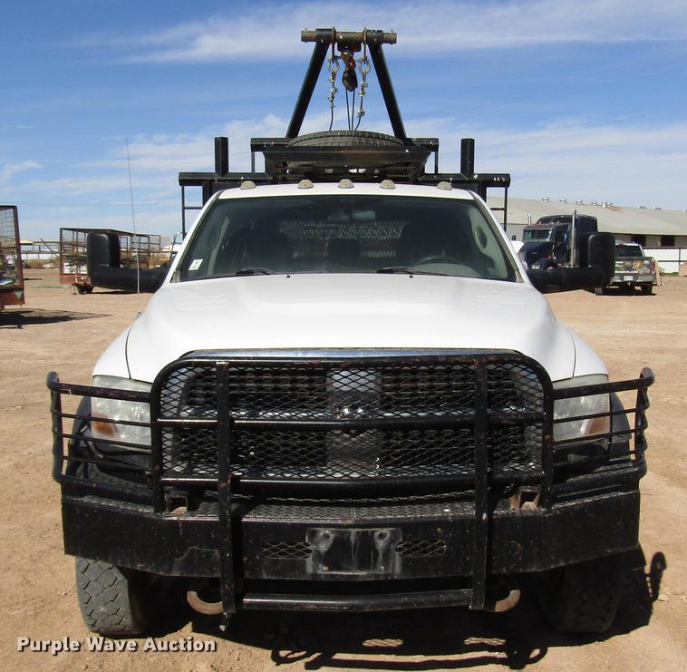 image for item DB6921 2011 Dodge Ram 5500 Crew Cab flatbed truck